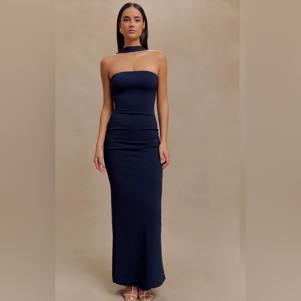 Meshki Velma Dress Navy- brand new
